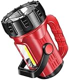MISTPURE Taschenlampe, super hell, hohe Lumen, 10.000 mAh, Handscheinwerfer, Suchscheinwerfer, groß, robust, wasserdicht, Bootslampe, tragbare Laterne