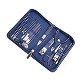 OUNONA Professionelles Nagelpflege Set Teiliges Maniküre Pediküre Kit mit Nagelreiniger und Hautschieber Tragbar Langlebig für Hand und Fußnägel Geeignet für Haushalt und Reise