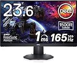 Dell Gaming Monitor, S2422HG, 23.6 Zoll, LED LCD, VA, 1ms, 165Hz, 350cd/m², Curved, DP, HDMI, Audio Out, AMD FreeSync, 3Jahre DELL Austauschservice, Schwarz
