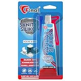 FINAL Sanitär Silikon 1x50ml - Wasserfester Dichtstoff in...