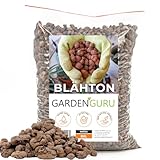 Blähton 8-16 mm 80L Tongranulat für Hydrokultur Innenraumbegrünung und Drainage Pflanzgranulat ideal für Hydrokulturen, Drainagesubstrat ohne chemische Zusätze, für den Innen- und Außenbereich, braun