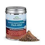 Herbaria Fisch Ahoi bio 85g M-Dose – fertiges Bio-Gewürzsalz für gebratene oder gegrillte Fischgerichte, Meeresfrüchte und Bratlinge – in nachhaltiger Aromaschutz-Dose