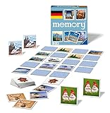 Ravensburger Deutschland memory - 20883 - der Spieleklassiker quer durch Deutschland, Merkspiel für 2-8 Spieler ab 6 Jahren