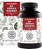 NATURE LOVE® Bio Ashwagandha - Hochdosiert mit 1950mg je...