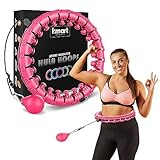 K-MART Smart Hula Ring Hoops, gewichteter Hula Circle 24, Abnehmbarer Fitnessring mit 360-Grad-Auto-Spinning-Ball, Gymnastik, Massage, Fitness für Erwachsene zur Gewichtsabnahme