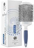 Rundbürste groß- haarbürste rund für Frauen & Männer - Rundhaarbürste für Haarstyling wie im Salon, Rundbürsten Nasses & Trockenes Haar, Keramik-Ionen Haarbürste Damen & Haarbürste Herren (65 mm)