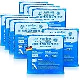 com-four® 10x Mehrfach-Kompresse 14 x 13 cm für Warm und Kaltkompressen, Kühlpads - Kühlpack mikrowellengeeignet - Made in Germany (10 Stück - mittel)