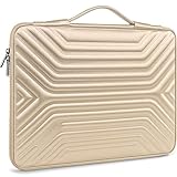 DOMISO Laptophülle mit Griff, 35,6 cm (14 Zoll), stoßfest, wasserdicht, leicht, weich, EVA, für 14-Zoll-Laptops/Apple/Lenovo ThinkPad/HP Pavilion 14 Stream 14/Dell/ASUS, Gold