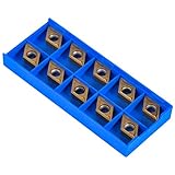 10pcs Diamantform Hartmetall-Einsatzschneider für regelmäßige Edelstahl-Maschinen-Drehmaschine Fräswerkzeug Außengewindeschneiden mit Fall DCMT11T304-HM YBC251