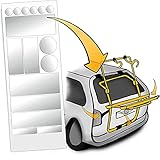LACKSCHUTZSHOP Universal Lackschutzfolien-Set für Auto-Heckträger - Selbstklebende, transparente Schutz-Pads für Fahrrad-Heckträger & Fahrrad-Träger