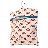 Beldray LA081544EU7 Regenbogen Wäscheklammer-Tasche, Einfacher Haken zum Aufhängen, Aufbewahrungstasche für bis zu 50 klammern, Baumwolle Wäscheklammerbeutel, peg bag, tragbar, waschbar & platzsparend