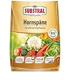 Substral Naturen Bio Hornspäne, 5kg - Organischer Dünger für Gärten und Balkone, Nährstoffreich & Chloridarm