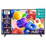 Hisense 32A5KQ 80cm (32 Zoll) QLED Fernseher Full HD, Smart TV, Triple Tuner DVB-T2 / T/C / S2 / S, USB-C, Duale Positionierung, Works with Alexa, WiFi, Game und Hotel Mode, Schwarz [2023]