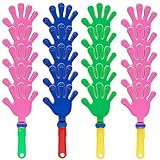 FORYNXHWIN 20 Stück Handklöppel, Krachmacher Handklatscher Kunststoff, Partyspaß Handklatscher, Klapperhand Krachmacher Partygeschenke Gefälligkeiten für Sportveranstaltungen, Konzert Party Zubehör