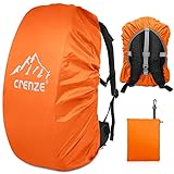 Crenze Regenschutz für Rucksäcke, 15-90L wasserdichte Regenhülle, Rucksack-Cover für Wandern, Camping, Radfahren, Reisen und Schulranzen