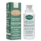 Farma Dorsch Go Organic Shampoo gegen Haarausfall, sauber, feuchtigkeitsspendend, für voluminöses Haar, weich und glänzend, Anti-Haarausfall-Shampoo für Damen, 200 ml