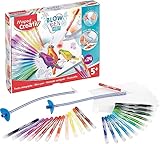 Maped CREATIV - Puste-Stifte BLOW PEN - Grund-Set mit x2 Puste-Schlauch, x2 Mundstück, x24 Fasermaler