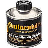 Continental Schlauchreifenkitt für Carbonfelgen, Dose à 200 g, mit Pinsel Tubular Cement for Carbon Rims, 250G, Schwarz, one Size