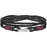 Tommy Hilfiger Jewelry Armband für Herren aus Leder Schwarz - 2700534