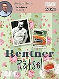 DUMONT - Stefan Heine Rentnerrätsel 2025 Tagesabreißkalender, 11,8x15,9cm, Rate-Rätsel vom Rätselpapst Stefan Heine, mit Aufsteller und perforierten Seiten, deutsches Kalendarium