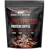 Wheypresso Protein Coffee - Eiweiß-Pulver mit Whey-Konzentrat & Isolat - Mit echtem Kaffee & Koffein - Cremiger High Protein Drink - (908 g, Double Chocolate)