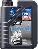 LIQUI MOLY Motorbike 4T 10W-40 | 1 L | Motorrad 4-Takt-Öl | Art.-Nr.: 3044, farblos