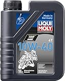 LIQUI MOLY Motorbike 4T 10W-40 | 1 L | Motorrad 4-Takt-Öl | Art.-Nr.: 3044, farblos