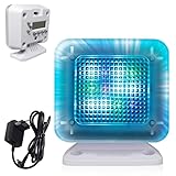 GOEDCH LED TV Simulator: Fake-TV durch Lichtsimulation mit LED-Licht-Timer und Sensor zum Einsatz als Einbruchschutz, Automatisches Fake-TV-Simulator für Einschalten Familie Schützen