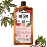 Rizinusöl Bio 900 ml - 100% Rein, Natürlich und Kaltgepresst - Wimpern, Augenbrauen, Haare, Bart, Nägel