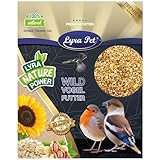 Lyra Pet® 20 kg Weichfutter Premium | Proteinreiches Vogelfutter für Wildvögel | Mit Mehlwürmern, Erdnusskernen & Rosinen | Nährstoffreiches Wildvogelfutter | Ganzjähriges Streufutter für Vögel