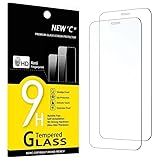 NEW'C 2 Stück, Panzer Schutz Glas für iPhone 12 und iPhone 12 Pro (6.1), Frei von Kratzern, 9H Härte, HD Displayschutz folie, 0.33mm Ultra-klar, Ultrabeständig,1er Pack (2 Stück)