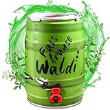 Brauerei Zwönitz Waldi Fassbrause Waldmeister 5 Liter Partyfass/Waldmeister Brause/Erfrischende Brause Limo aus Sachsen