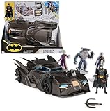 Spin Master - Batman Offroad Batmobile mit Fanghaken-Katapult und Gitter-Zelle im Heck, inkl. 10-cm Batman Figur, für Superheldenfans ab 4 Jahren