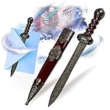 Gladius – römisches Schwert, Brieföffner mit Scheide, 26,5 cm lang, Miniatur-Gladiatorenschwert, Geschenk und Merchandise für Ihr Zuhause und Bürozubehör (Silber)