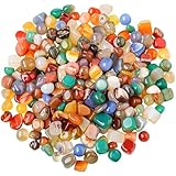 RNHDLY 500g Edelsteine für Kinder 11-25 mm Halbedelsteine für Kinder Bunt Trommelsteine Edelsteine Kinder Schatzsuche Kleine Edelsteine für Dekoration, Edelsteinspiel, Kindergeburtstag