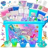 iKidiki Schleim Selber Machen Set, Oster Geschenk Mädchen 6 7 8 9 10 11 12 Jahre Schleim Kinder Spielzeug ab 6-12 Jahre Mädchen Slime Set zum Selbermachen Bastel Sachen für Mädchen Geschenkideen