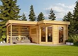 Alpholz 5-Eck Gartenhaus Pepe Optima aus Holz Gartenhaus mit...