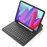 Inateck Tastatur Hülle kompatibel mit iPad Air 6 11 Zoll 2024, iPad 10 Gen. 2022, iPad Air 5/4 (2022/2020) 10,9 Zoll, iPad Pro 11 4/3/2/1, QWERTZ, mit Stifthalter, Abnehmbar, KB04002