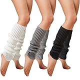 Celiodd 3 Paar Winter Stulpen Damen Häkelarbeit Gestrickte...