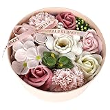 bssmmai Ewige Konservierte Rosen Geschenkbox, Infinity Rosen für Mutter/Freundin/Frau/Oma Weihnachten, Geburtstag, Rosenbox（Rosa ）