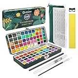 Artecho Aquarellfarben Set 100 Farben in Tragbarer Box, Mit...