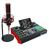 Soundkarten-Kit, Audio-Schnittstelle, USB-Podcast-Ausrüstungspaket, Mixer und Gesangseffekte, G10-Soundkartenplatine, Sprachwechsler, DJ-Mixer for Live-Stream, Streaming-Ausrüstung