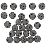 PHENOFICE 39 Stück Teiliges Natürlicher Schwarzer Lavastein Aromatherapie Duftstein für Ätherische Öle Diffusor Dekoration Langlebig und Wiederverwendbar für Raumluftreinigung und