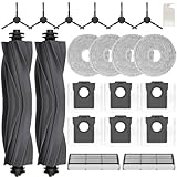 Zubehörset für Dreame L10s Pro Ultra Heat, JKOISL 2*Rollbürste 6*Staubbeutel 4*Mopp Wischtücher 6*Seitenbürsten 2*Filter, Ersatzteile Saugroboter Ersatzteile Saugroboter Zubehör