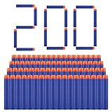 ZWOOS Darts Pfeile für Nerf 7,2 cm 200 StückRefill Darts Nachfüll Bullets Schaumstoff Darts s für Nerf N-Strike Elite Series Blasters Spielzeugpistole (Blau)