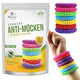 Mückit Mückenschutz Armband – Effektive Mückenabwehr Outdoor für Kinder & Erwachsene 18 Stück – Anti Mücken Draußen, Zeckenschutz & Wespenabwehr - Citronella