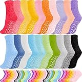 Taiyin 50 Paar flauschige Socken für Damen, flauschig, Winter, warm, gemütlich, Hausschuh-Socken, Plüsch, Schlafen, weiche Fleece-Socken, niedliche Weihnachtsgeschenke, In verschiedenen Farben