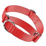 Schwarzes Würgehalsband für Hunde, No Pull Martingale Dog Collar Escape Proof Cinch Dog Training Collars Adjustable for Small Medium Large Breed Pet Dogs