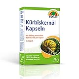 SUNLIFE Kürbiskernöl Kapseln: Unterstützt den Zellschutz, 500mg Kürbiskern-Öl und 5 mg Viatmin E pro Kapsel, 50 Kapseln