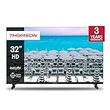 THOMSON 32 Zoll (81 cm) LED HD Easy TV – Kein Smart – Hotel Mode, USB, HDMI, Triple-Tuner (Kabel - Satellit - Antenne), AV IN, CI Plus, A Plus Panel – 32HD2S13